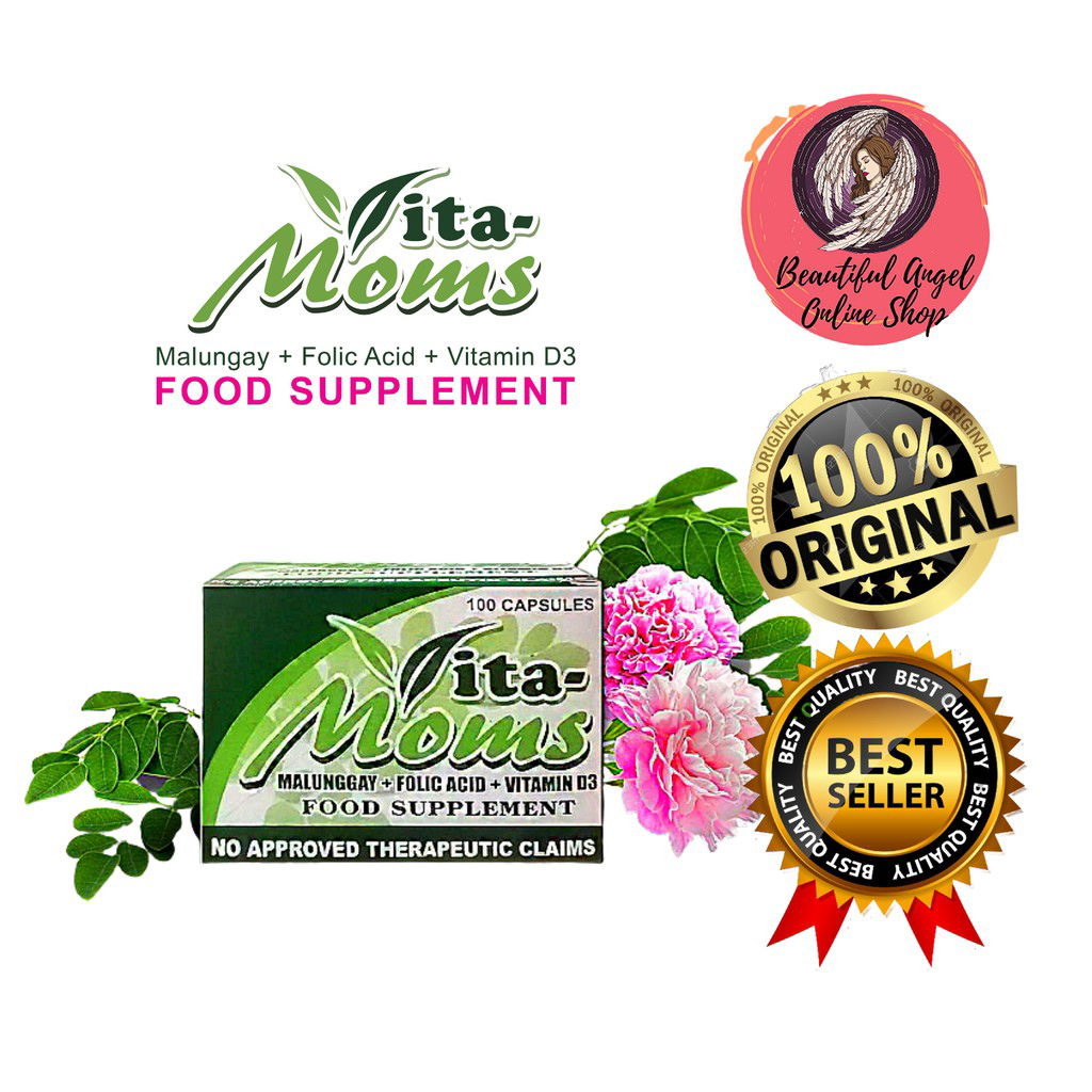 Vita-moms Malunggay Capsule - Best for vitamin D-3 component