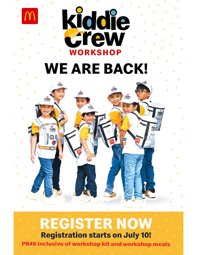McDonalds encourages kids to learn new skills, find new friends, and gain new knowledge as it brings back the Kiddie Crew Workshop