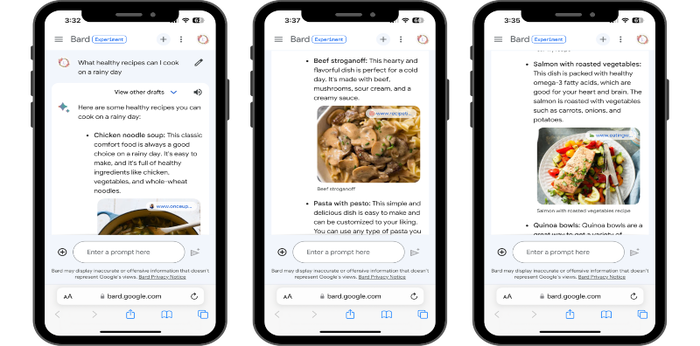 Meet Bard, the Google AI and your new assistant in the kitchen