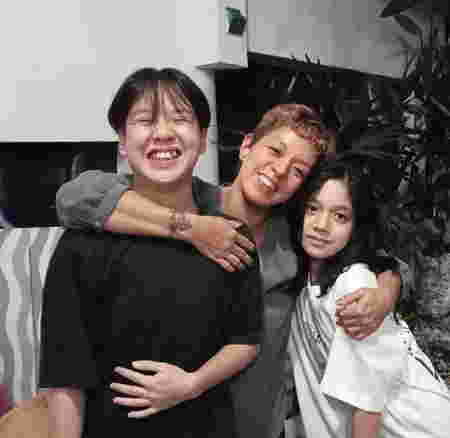 maegan aguilar and kids