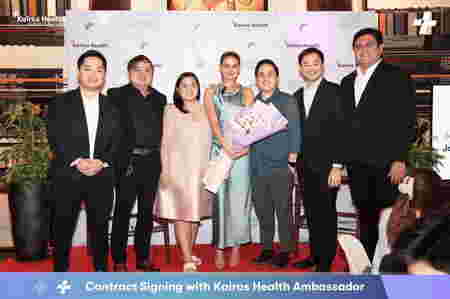 Janine Gutierrez & Kairos Executives on stage