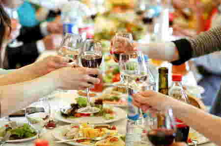 Christmas Eve buffet in Metro Manila