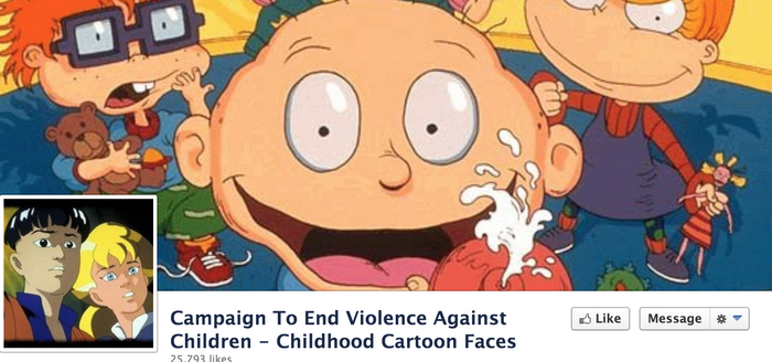 Cartoon characters flock to Facebook 