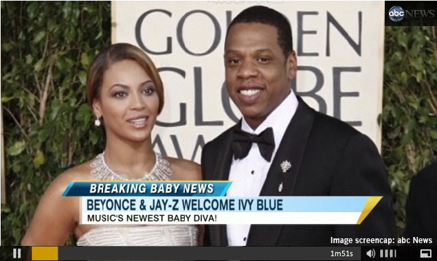 Mamma Beyoncé gave birth to Blue Ivy - Celebrity baby