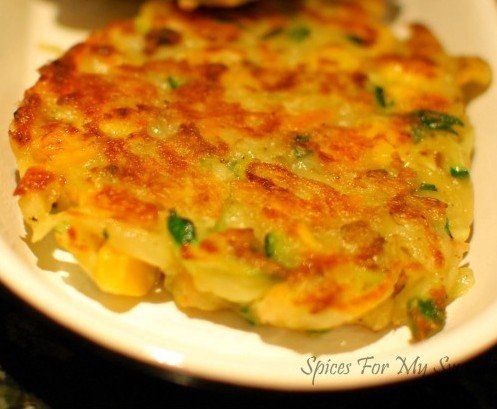 Vegetable fritters for babies