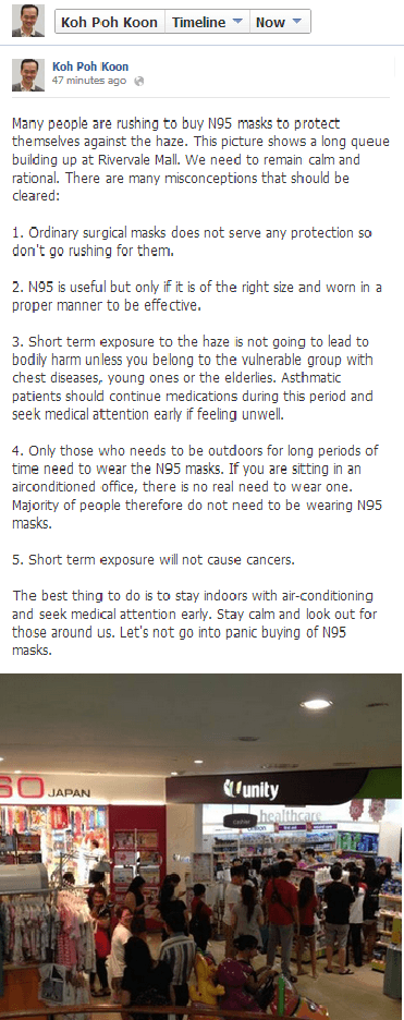 Dr Koh Facebook page