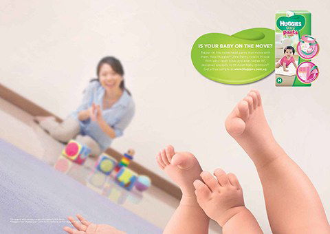 Huggies® Ultra Pants: Superior comfort for babies on the move!
