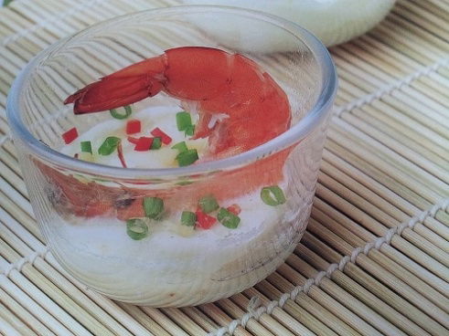 Steamed Prawns In Evaporated Milk