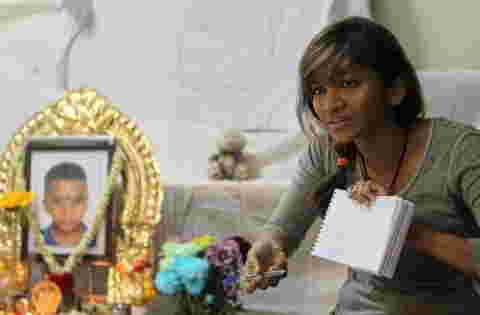 boy dies at relatives funeral 