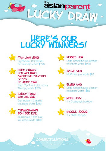 theAsianparent's SmartKids Asia 2014 Lucky Draw