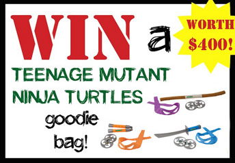 Win a Teenage Mutant Ninja Turtles goodie bag worth $400!