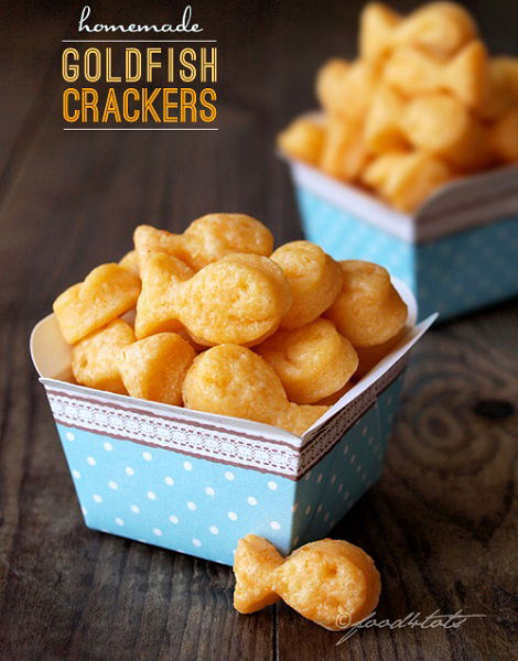 Recipe for home-made goldfish crackers