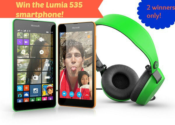 Win the Lumia 535 Dual SIM smartphone (worth $199)!