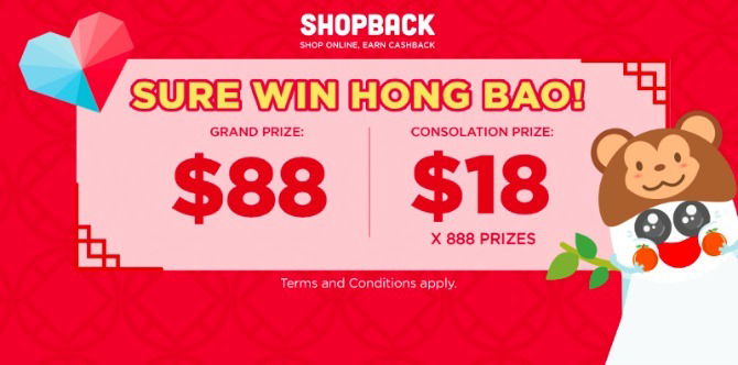 HUAT AH! Sure Win CNY CashBack bonuses with ShopBack!