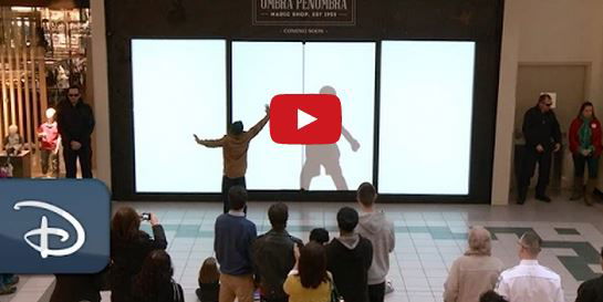 Disney characters gave shoppers a fun surprise!