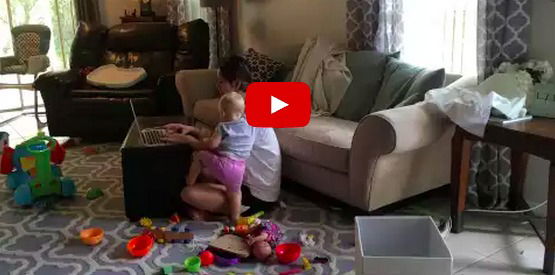 This is what work-at-home mums deal with every day!
