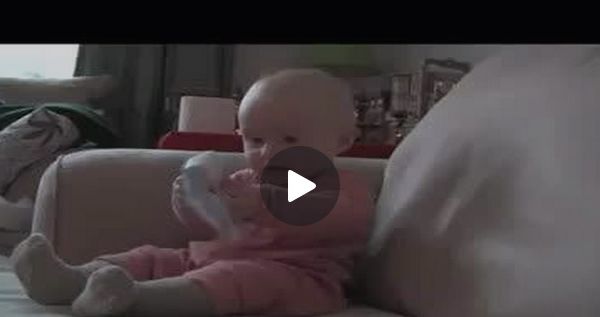 Dad Entertains Baby by Tearing Pieces of Paper - Her reaction is too Cute!