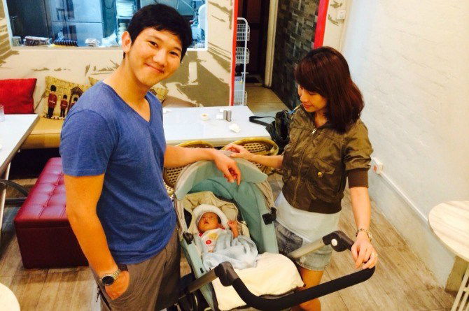 "Our son loves being zipped around town in his Stokke Scoot"