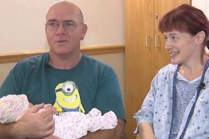 Woman who didn't know she's pregnant gives birth to first child