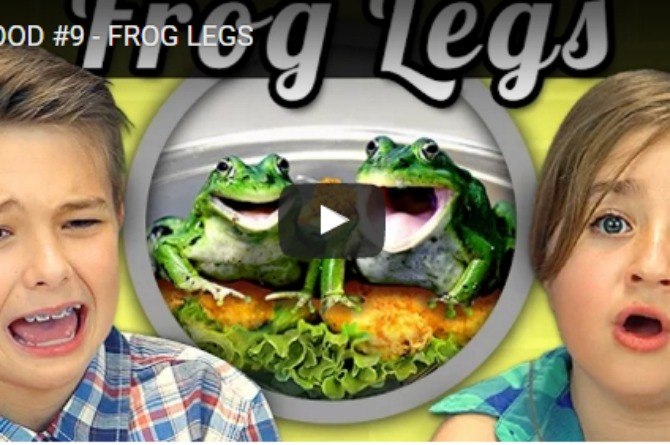 Watch: Kids sample frog legs for the first time!