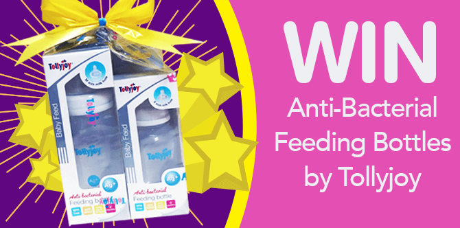 Win brand new Anti-Bacterial Feeding Bottles by Tollyjoy!