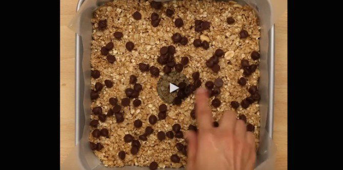 Milk-boosting recipes - No Bake Chewy Choc Granola Bars