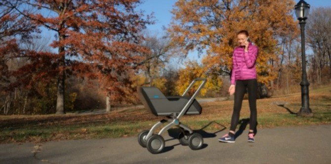 A stroller that pushes itself is now in the works!
