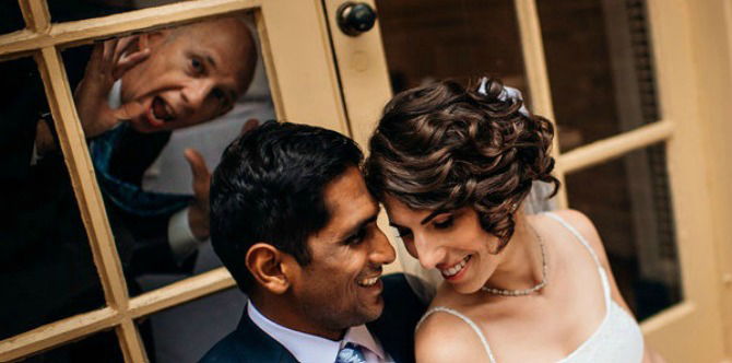 These perfectly timed wedding photobombs will make your day