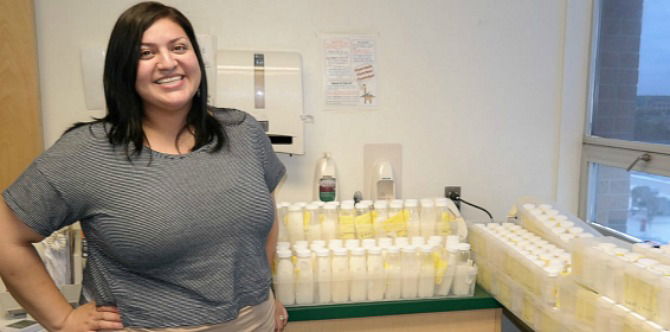 Mum breaks records by donating 15 gallons of her breastmilk