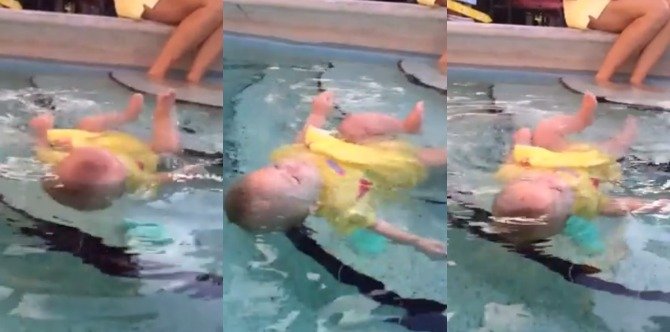TRENDING: Mother defends criticised video of baby learning to swim and other news