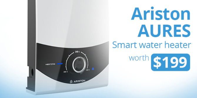 ParentTown Mid-Year Rewards: Win an Ariston AURES Smart water heater worth $199!