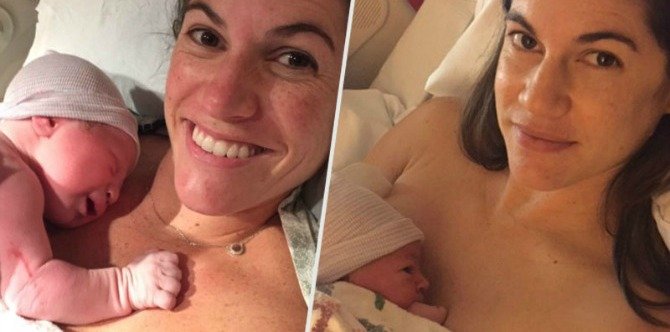 Amazing: Twins give birth at the same time on the same day