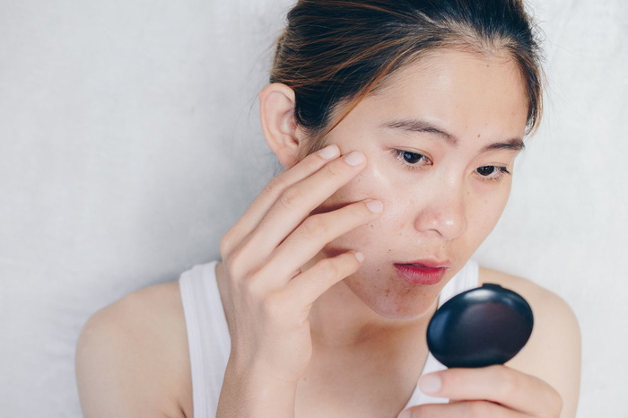 sudden change in skin texture