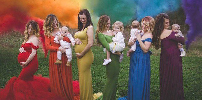 Photographer pays tribute to rainbow babies with gorgeous photo shoot