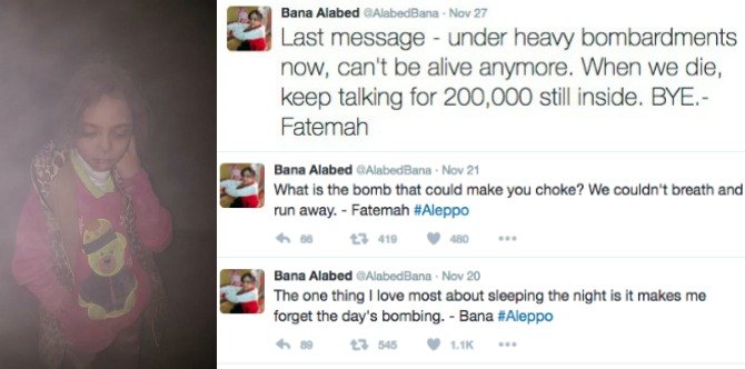 7-year-old Bana Alabed’s Twitter reveals to the world what Syrian children are going through