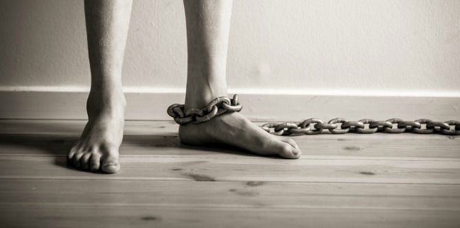 8 year old girl chained to pole as punishment