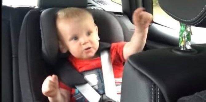 Baby tries to say "daddy" but blurts out a cheeky word!