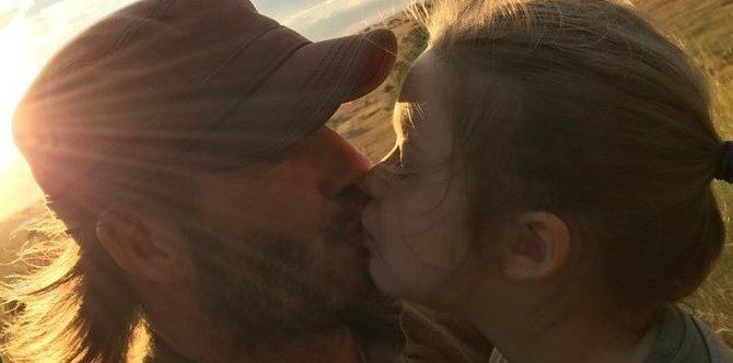 David Beckham defends kissing 5-year-old daughter on the lips