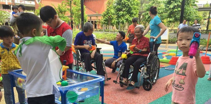 Intergenerational playground and daycare centre opens at St Joseph's Home