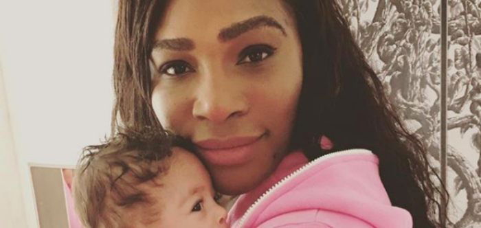 Serena Williams meets her match: Her teething baby Alexis Olympia