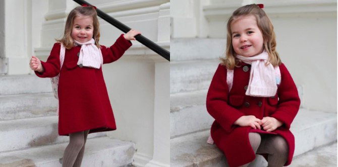 Princess Charlotte looks oh-so adorable on her first day of nursery school!
