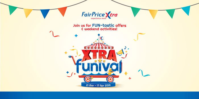 A carnival of promotions is happening right now at FairPrice Xtra!