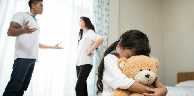 How does fighting in front of your kids affect their long-term development?