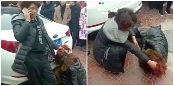 Wife beats husband's mistress in public: Is this fair?