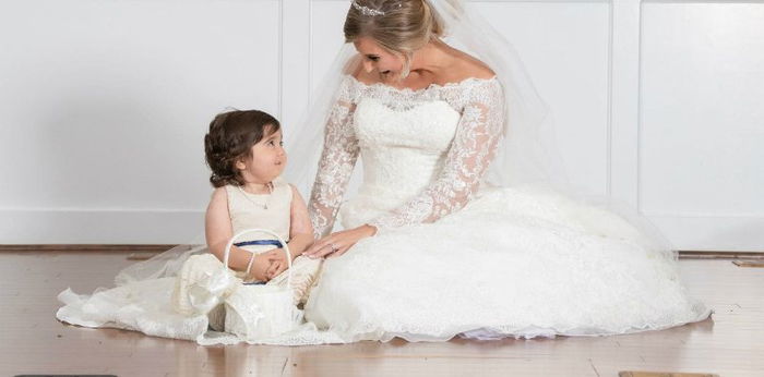 3-year-old cancer survivor is flower girl at donor's wedding