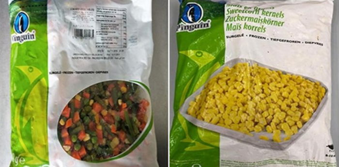 AVA recalls Pinguin's frozen mixed vegetables and sweet corn kernels after listeria alert