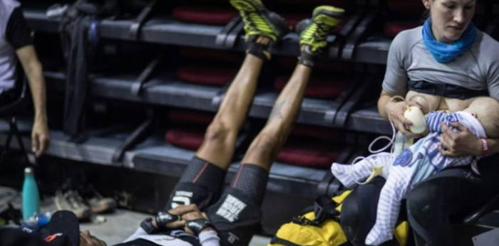 Mum breastfeeds and pumps while taking part in grueling marathon