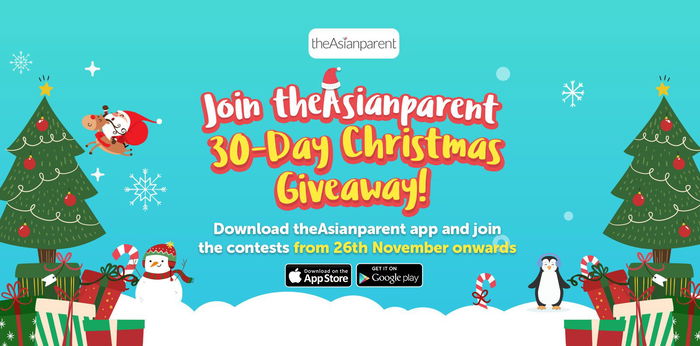 30 awesome days of Christmas giveaways with theAsianparent from 26 Nov-25 Dec!
