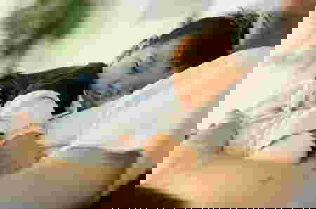 lying with child at bedtime