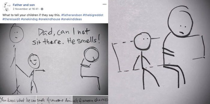Singaporean Dad Shares Heartfelt Comic On Migrant Workers To Teach Son Empathy